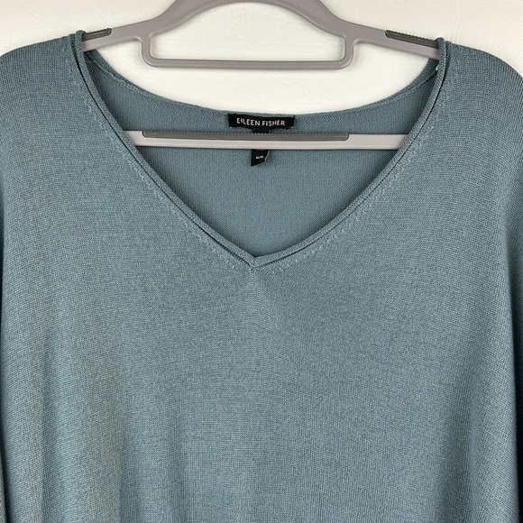 Eileen Fisher Organic Cotton Lightweight Oversized Long Sleeve Knit - Picture 2 of 7